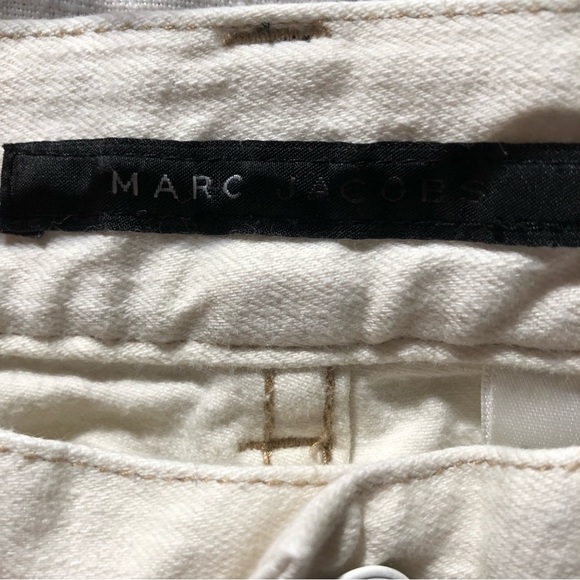 Marc Jacobs off white denim flare leg stretch white jean size 2 - Picture 9 of 9